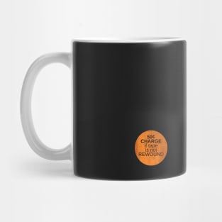 Orange Rewind Sticker Mug